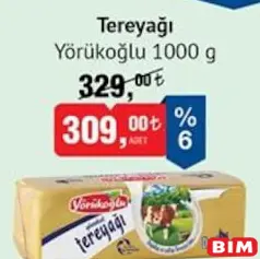 YÖRÜKOĞLU TEREYAĞI 1000 G